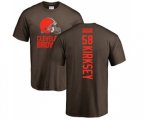 Cleveland Browns #58 Christian Kirksey Brown Backer T-Shirt