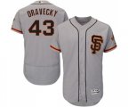San Francisco Giants #43 Dave Dravecky Grey Alternate Flex Base Authentic Collection Baseball Jersey