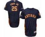 Houston Astros #25 Jose Cruz Jr. Navy Blue Alternate 2018 Gold Program Flex Base Authentic Collection MLB Jersey