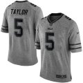 Buffalo Bills #5 Tyrod Taylor Limited Gray Gridiron NFL Jersey