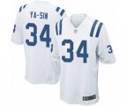 Indianapolis Colts #34 Rock Ya-Sin Game White Football Jersey