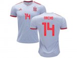 Spain #14 Nacho Away Soccer Country Jersey