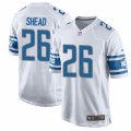 Detroit Lions #26 DeShawn Shead Game White NFL Jersey
