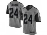 Atlanta Falcons #24 Devonta Freeman Gray Stitched NFL Limited Gridiron Gray Jersey