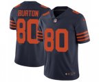 Chicago Bears #80 Trey Burton Limited Navy Blue Rush Vapor Untouchable Football Jersey