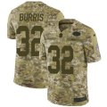 New York Jets #32 Juston Burris Limited Camo 2018 Salute to Service NFL Jersey