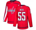 Washington Capitals #55 Aaron Ness Premier Red Home NHL Jersey