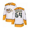 Nashville Predators #64 Mikael Granlund Authentic White Away Hockey Jersey