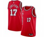 Portland Trail Blazers #17 Skal Labissiere Swingman Red Hardwood Classics Basketball Jersey