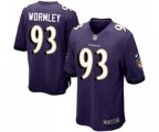 Baltimore Ravens #93 Chris Wormley Game Purple Team Color Football Jersey
