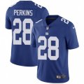New York Giants #28 Paul Perkins Royal Blue Team Color Vapor Untouchable Limited Player NFL Jersey
