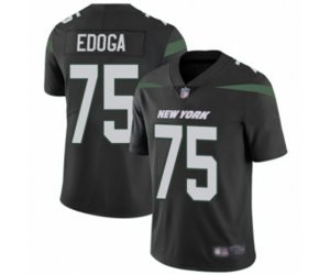 New York Jets #75 Chuma Edoga Limited Navy Blue Alternate Football Jersey