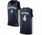 Memphis Grizzlies #6 Mario Chalmers Swingman Navy Blue Road Basketball Jersey - Icon Edition