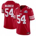 San Francisco 49ers 54 Fred Warner Red 2023 F U S E Vapor Untouchable Limited Stitched Football 2024 Super Bowl LVIII Jersey