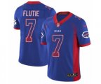 Buffalo Bills #7 Doug Flutie Limited Royal Blue Rush Drift Fashion NFL Jersey
