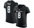 New York Jets #8 Luke Falk Black Alternate Vapor Untouchable Elite Player Football Jersey