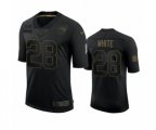 New England Patriots #28 James White Black 2020 Salute To Service Limited Jersey