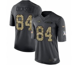 Seattle Seahawks #84 Ed Dickson Limited Black 2016 Salute to Service NFL Jersey