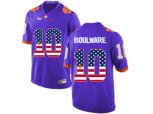 2016 US Flag Fashion Clemson Tigers Ben Boulware #10 College Football Limited Jersey - Purple