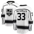 Los Angeles Kings #33 Marty Mcsorley Authentic White Away Fanatics Branded Breakaway NHL Jersey