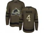 Colorado Avalanche #4 Tyson Barrie Green Salute to Service Stitched NHL Jerse