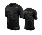 Kansas City Chiefs #25 Clyde Edwards-Helaire Black 2020 Salute To Service Limited Jersey