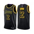 Los Angeles Lakers #2 Quinn Cook Authentic Black City Edition Basketball Jersey