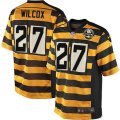 Pittsburgh Steelers #27 J.J. Wilcox Limited Yellow Black Alternate 80TH Anniversary Throwback NFL Jersey