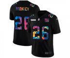 New York Giants #26 Saquon Barkley Multi-Color Black 2020 NFL Crucial Catch Vapor Untouchable Limited Jersey