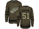 Detroit Red Wings #51 Frans Nielsen Green Salute to Service Stitched NHL Jersey