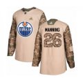 Edmonton Oilers #26 Brandon Manning Authentic Camo Veterans Day Practice Hockey Jersey