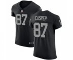 Oakland Raiders #87 Dave Casper Black Team Color Vapor Untouchable Elite Player Football Jersey
