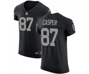 Oakland Raiders #87 Dave Casper Black Team Color Vapor Untouchable Elite Player Football Jersey