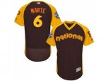Pittsburgh Pirates #6 Starling Marte Brown 2016 All-Star National League BP Authentic Collection Flex Base MLB Jersey