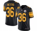 Pittsburgh Steelers #36 Jerome Bettis Limited Black Rush Vapor Untouchable Football Jersey