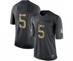 Los Angeles Rams #5 Blake Bortles Limited Black 2016 Salute to Service Football Jersey