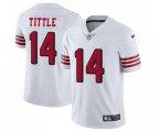 San Francisco 49ers #14 Y.A. Tittle Limited White Rush Vapor Untouchable Football Jersey