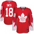 Toronto Maple Leafs #18 Ben Smith Premier Red Alternate NHL Jersey