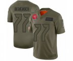 Tampa Bay Buccaneers #77 Caleb Benenoch Limited Camo 2019 Salute to Service Football Jersey