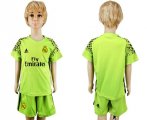 2017-18 Real Madrid Green Youth Goalkeeper Soccer Jersey