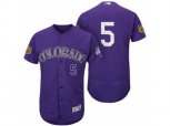 Colorado Rockies #5 Carlos Gonzalez 2017 Spring Training Flex Base Authentic Collection Stitched Baseball Jersey