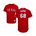 Texas Rangers #68 Wei-Chieh Huang Red Alternate Flex Base Authentic Collection Baseball Player Jersey