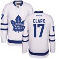 Toronto Maple Leafs #17 Wendel Clark Authentic White Away NHL Jersey