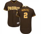 San Diego Padres #2 Johnny Manziel Brown Alternate Flex Base Authentic Collection Baseball Jersey