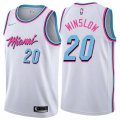 Miami Heat #20 Justise Winslow Swingman White NBA Jersey - City Edition
