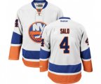 New York Islanders #4 Robin Salo Authentic White Away NHL Jersey