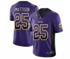 Minnesota Vikings #25 Alexander Mattison Limited Purple Rush Drift Fashion Football Jersey