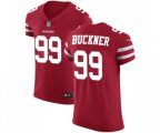 San Francisco 49ers #99 DeForest Buckner Red Team Color Vapor Untouchable Elite Player Football Jersey