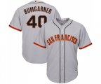 San Francisco Giants #40 Madison Bumgarner Replica Grey Road Cool Base Baseball Jersey
