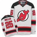 New Jersey Devils #25 Mirco Mueller Authentic White Away NHL Jersey